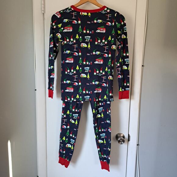 Wondershop Christmas RV/Camping Print Blue Pajama Set Women's XS - Picture 2 of 7